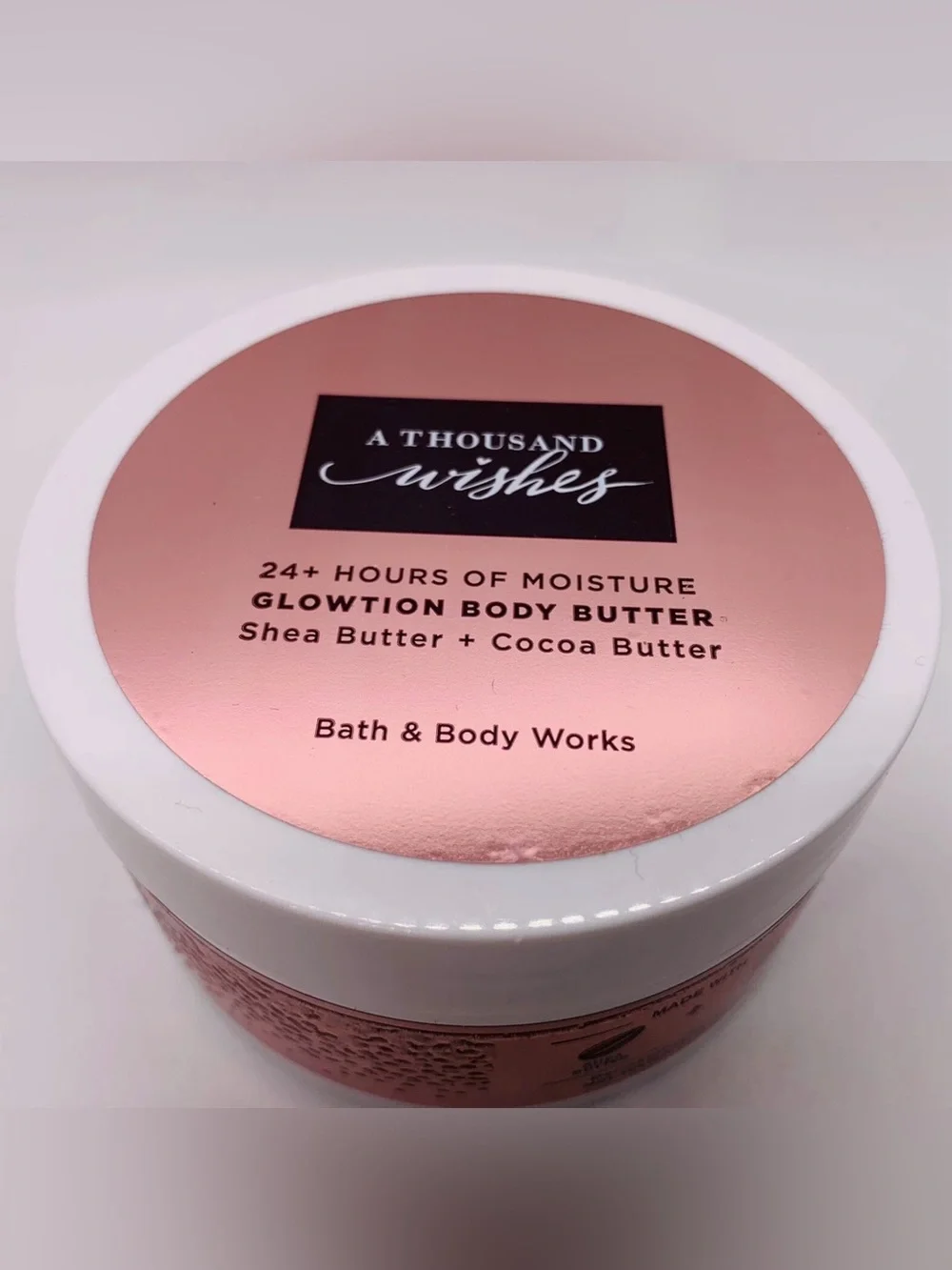 BATH & BODY WORKS A THOUSAND WISHES GLOWTION BODY BUTTER w/SHEA & COCOA BUTTER